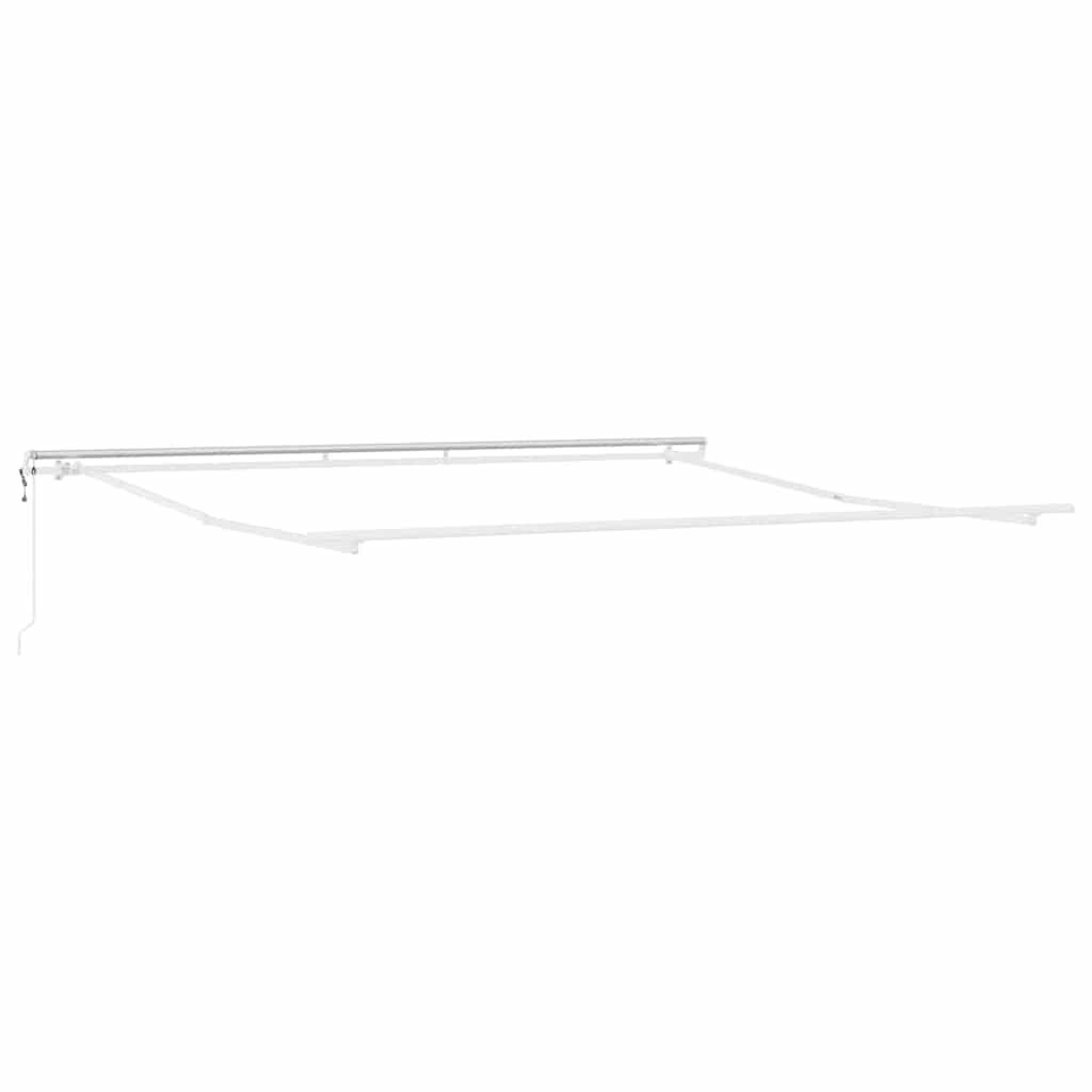 vidaXL Markisenrahmen Weiß 500 x 350 cm Aluminium