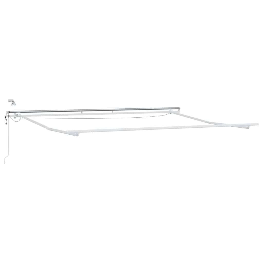 vidaXL Markise mit Weiß 4,5 × 3 m Metall