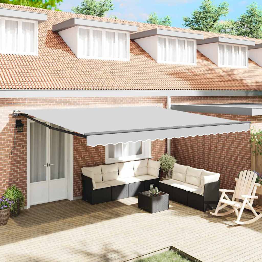vidaXL Markise Anthrazit 4 × 3,5 m Metall