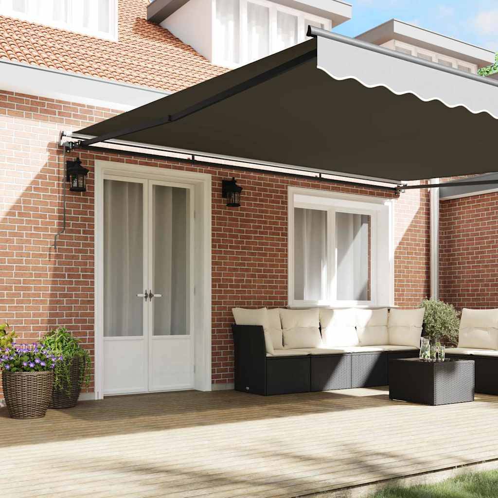 vidaXL Markise Anthrazit 4 × 3,5 m Metall