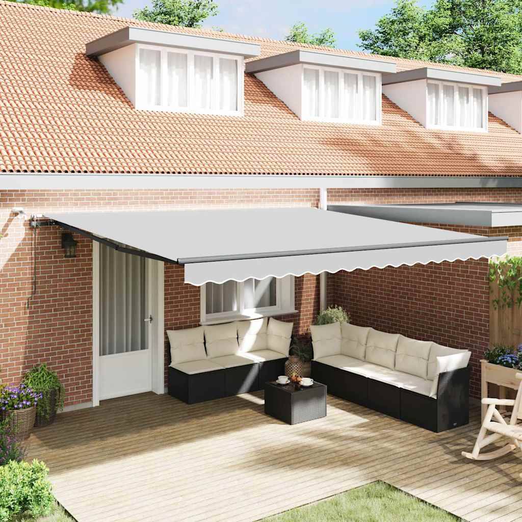 vidaXL Markise mit Anthrazit 4 × 3,5 m Metall