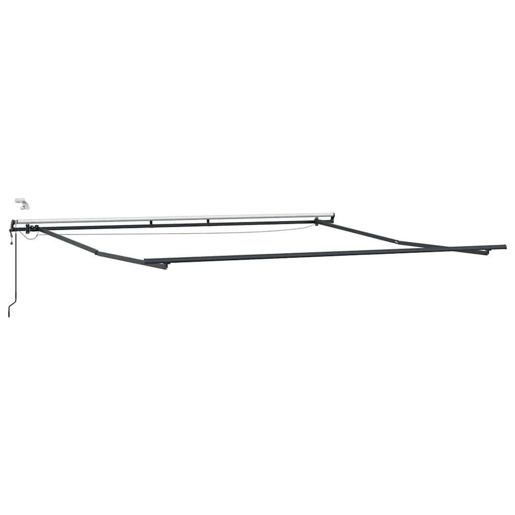 vidaXL Markise mit Anthrazit 4 × 3,5 m Metall