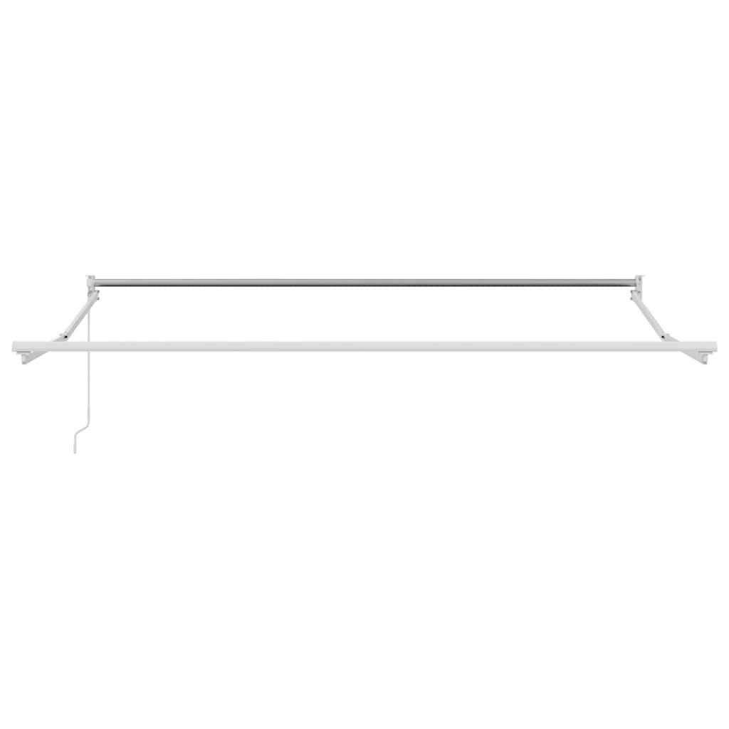vidaXL Ausziehbarer Sonnenschirmrahmen Weiß 350 x 250 cm Aluminium