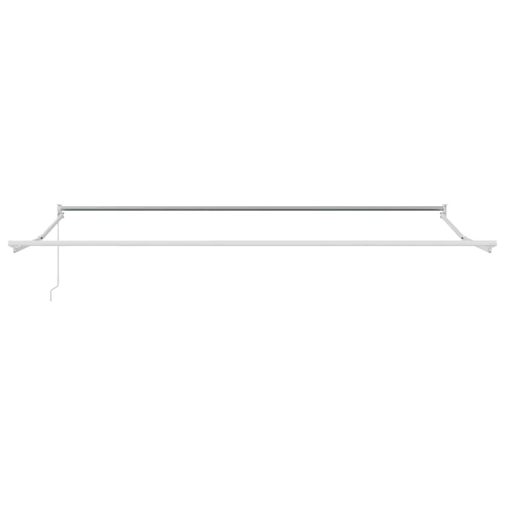 vidaXL Ausziehbarer Sonnenschirmrahmen Weiß 400 x 300 cm Aluminium