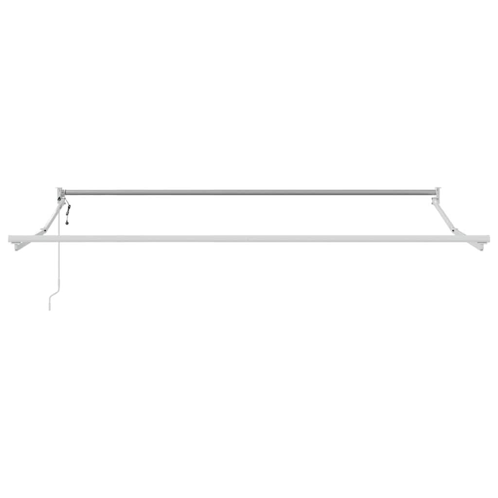 vidaXL Ausziehbarer Sonnenschirmrahmen Weiß 300 x 250 cm Aluminium