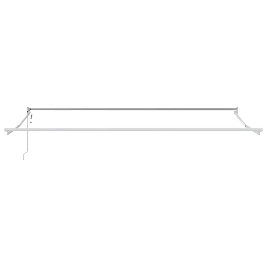 vidaXL Ausziehbarer Sonnenschirmrahmen Weiß 450 x 300 cm Aluminium