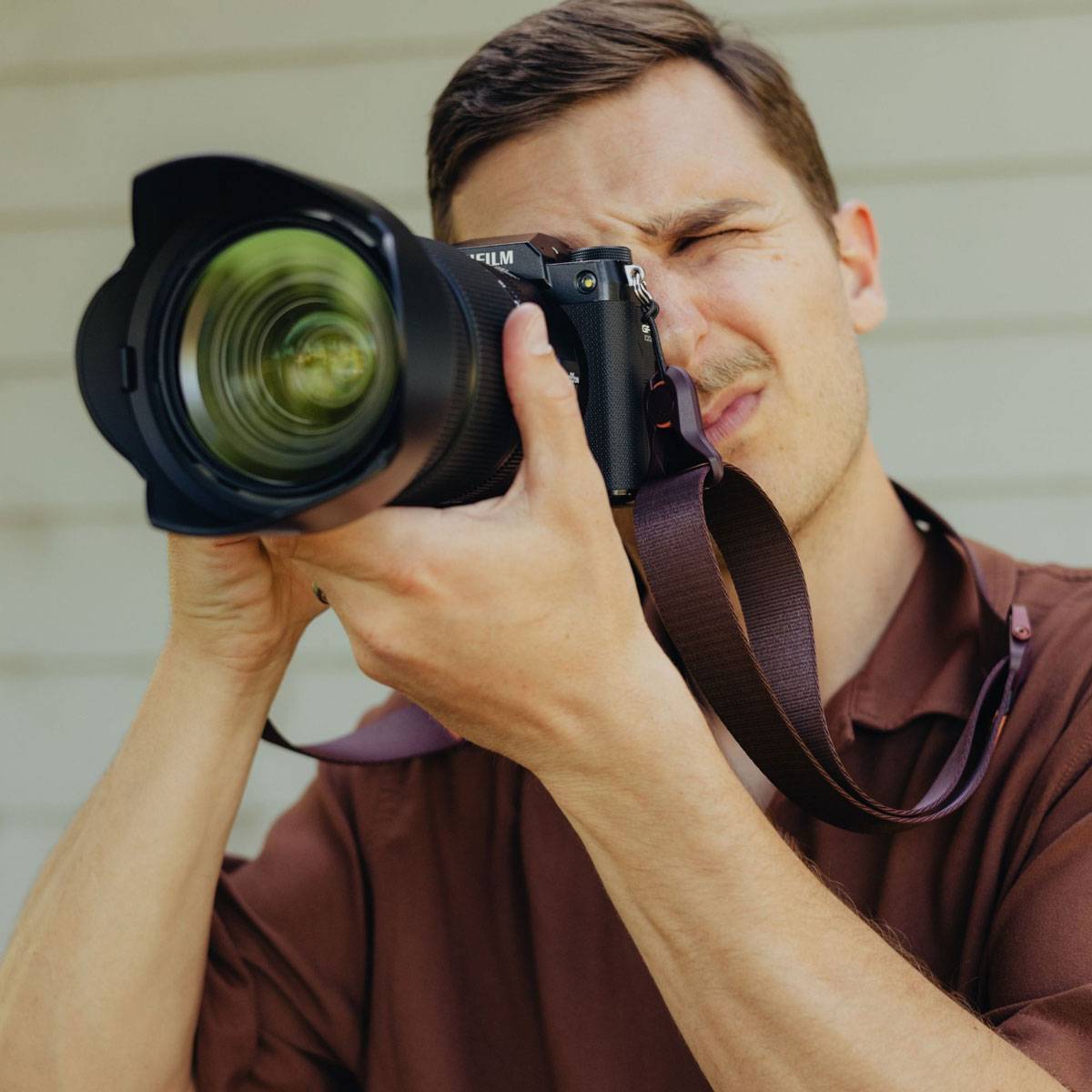 Peak Design Slide Lite Kameragurt - Eclipse (Weinrot)