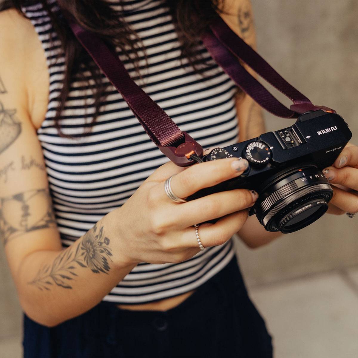 Peak Design Leash Kameratragegurt - Eclipse (Weinrot)