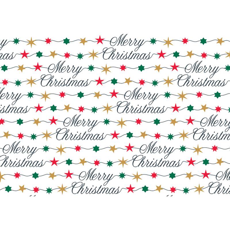 SUSY CARD Weihnachts-Geschenkpapier "Sternengirlande"