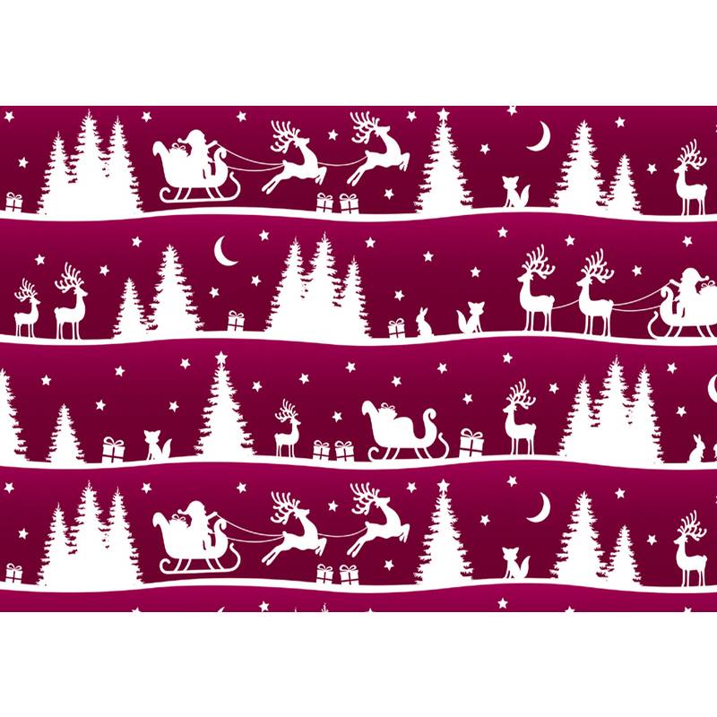 SUSY CARD Weihnachts-Geschenkpapier "Schlitten Elche"
