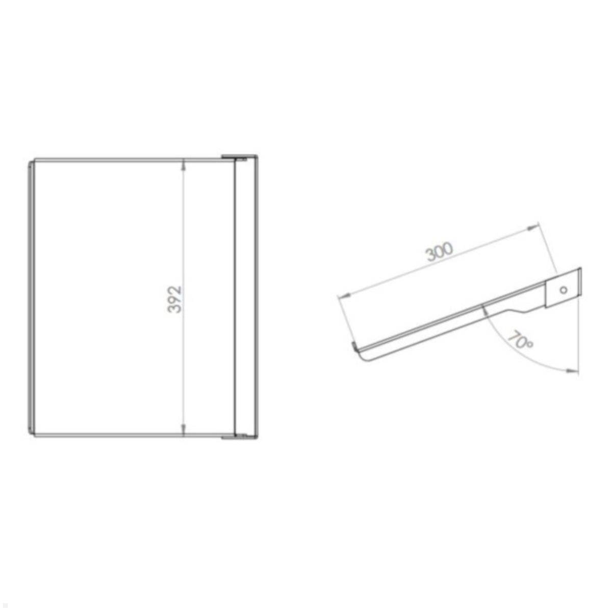 MonLines MNH240S Laptop Wandhalterung klappbar, silber