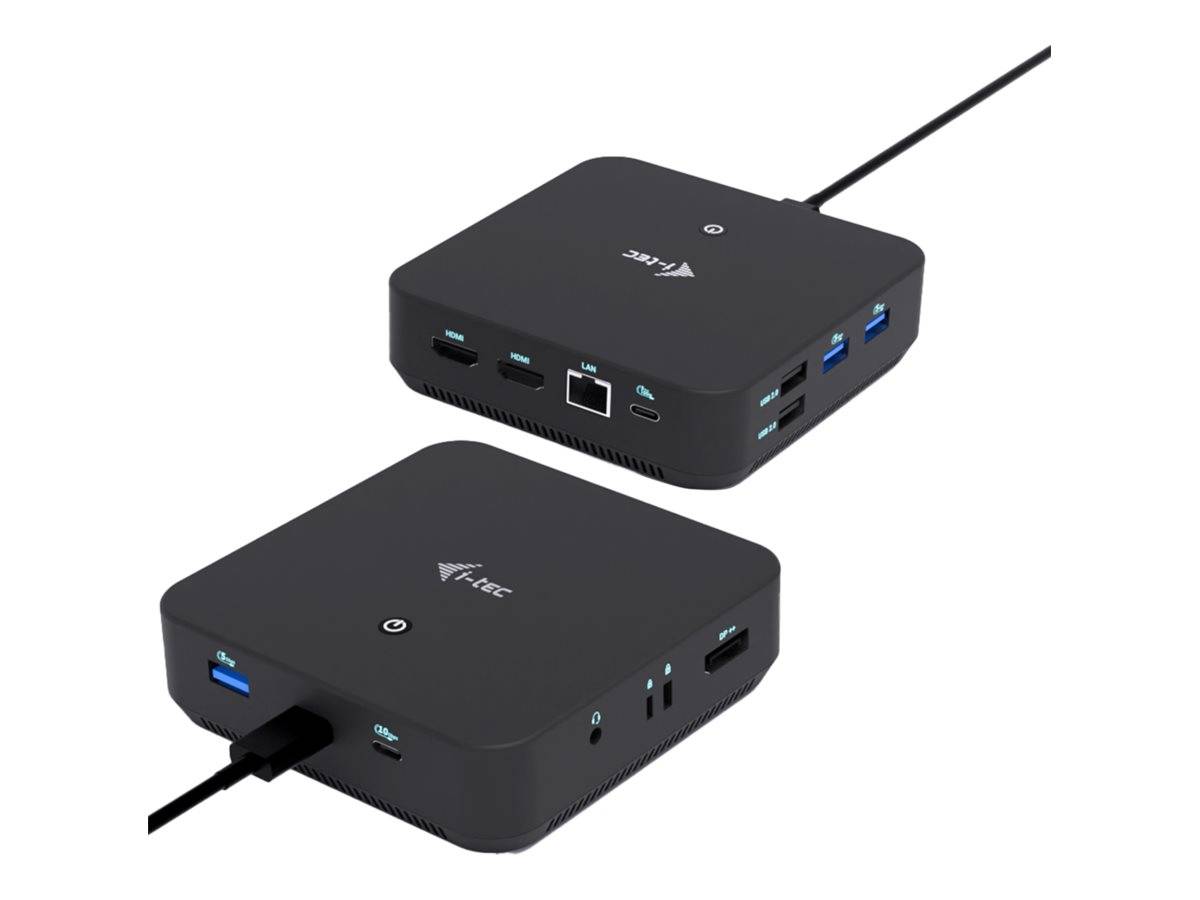 I-TEC USB-C DS 2 x HDMI 1x DP 1x GLAN 1x USB-C 3.2 3x USB-A 3.2 2x USB 2.0 1x 3,5mm Audio/Mic 1x 100W USB-C Power Delivery