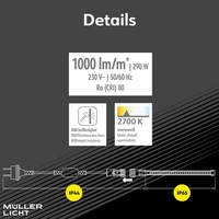 MÜLLER-LICHT LED-Strip Power Stripe 25m, 290 W, 25000 lm, 2700 K, IP44, warmweiß MÜLLER-LICHT LED-Strip Power Stripe 25m, 290 W, 25000 lm, 2700 K, IP44, warmweiß