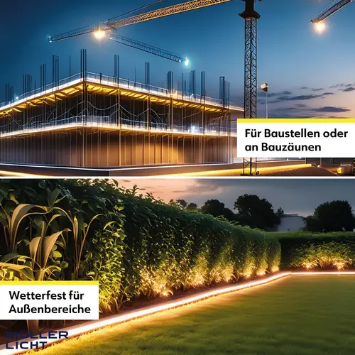 MÜLLER-LICHT LED-Strip Power Stripe 25m, 290 W, 25000 lm, 2700 K, IP44, warmweiß MÜLLER-LICHT LED-Strip Power Stripe 25m, 290 W, 25000 lm, 2700 K, IP44, warmweiß