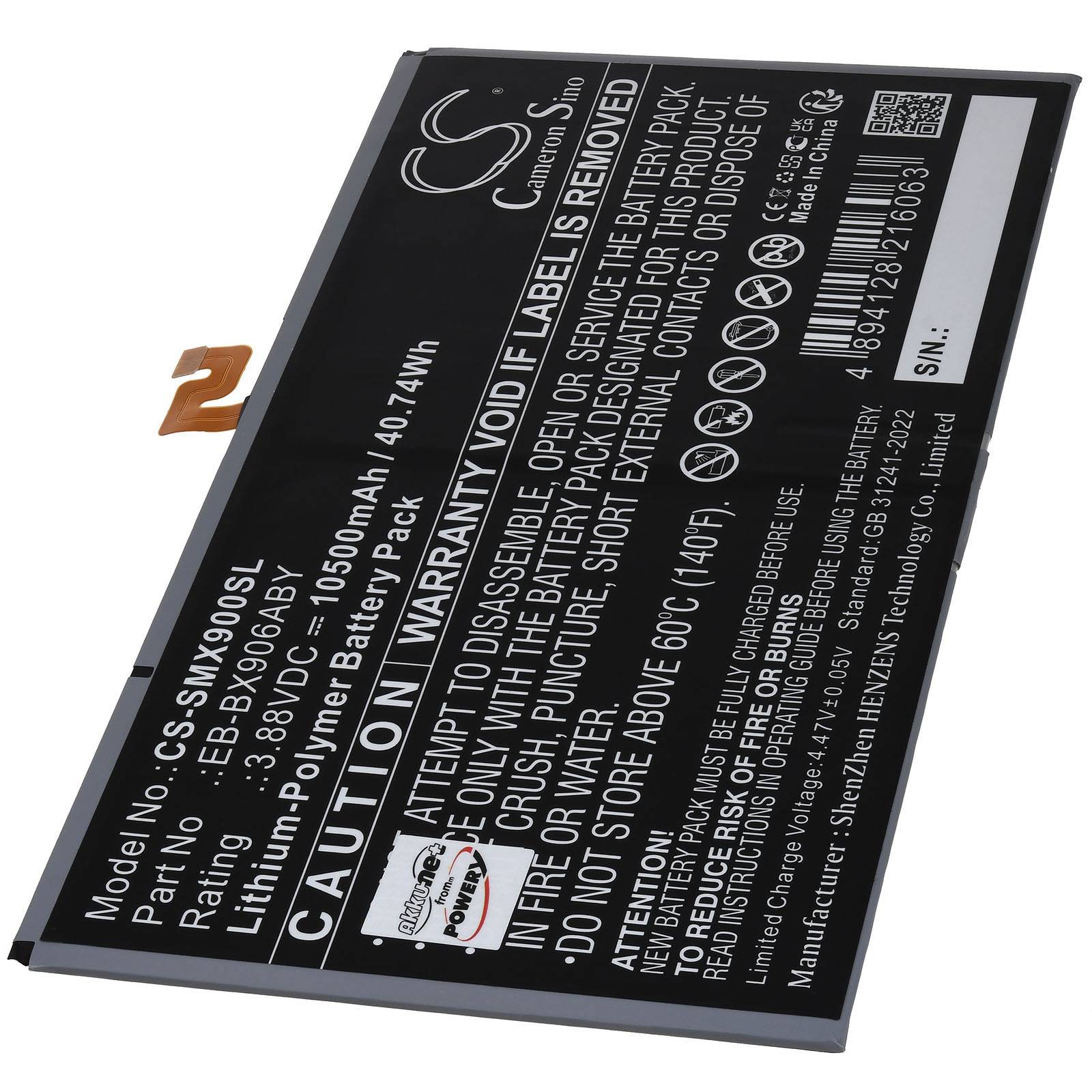 Powery Akku kompatibel mit Samsung Typ EB-BX906ABY, 3,88V, Li-Polymer