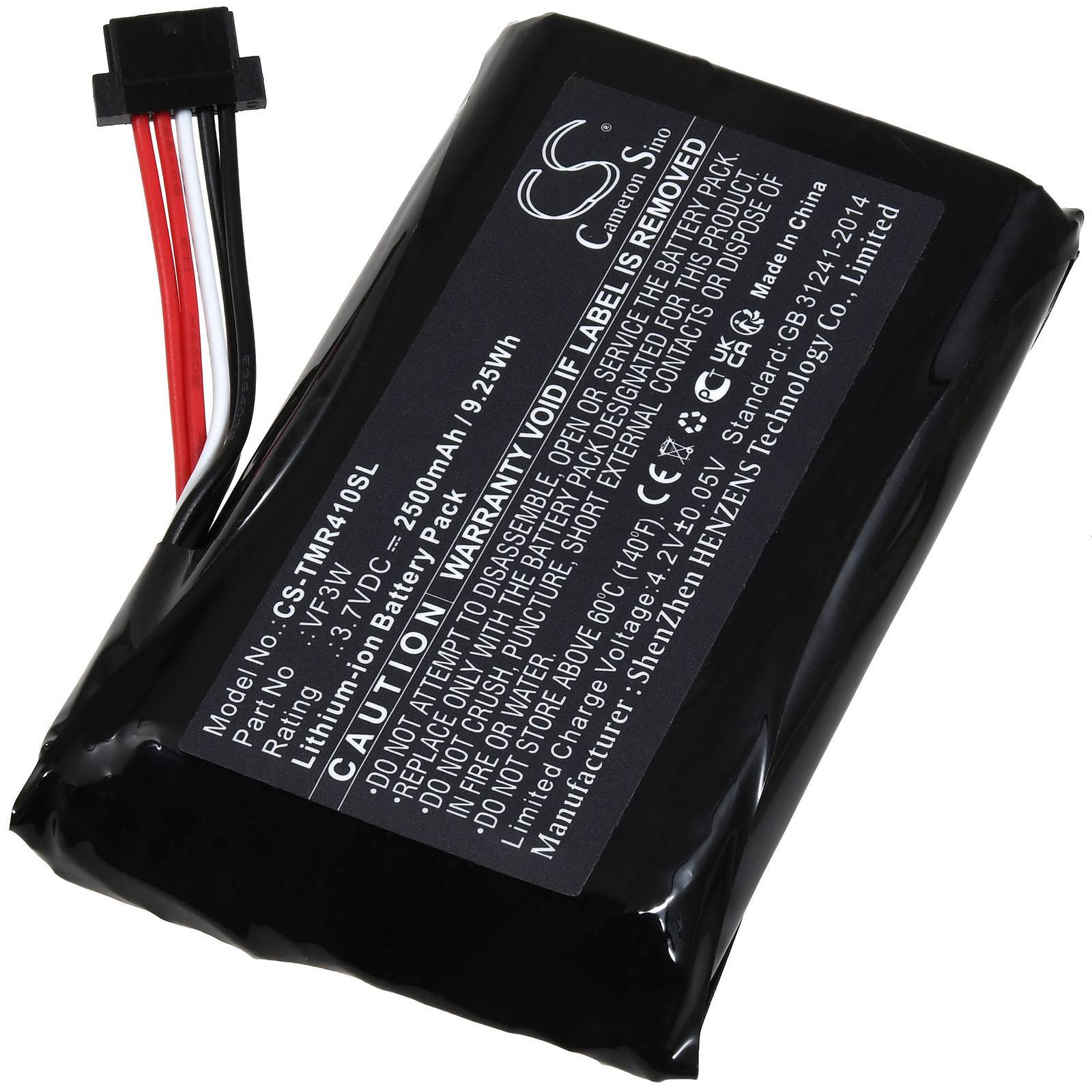 Powery Akku für TomTom Rider 400 410 550 Motorrad-Navigationssystem, 3,7V, Li-Ion