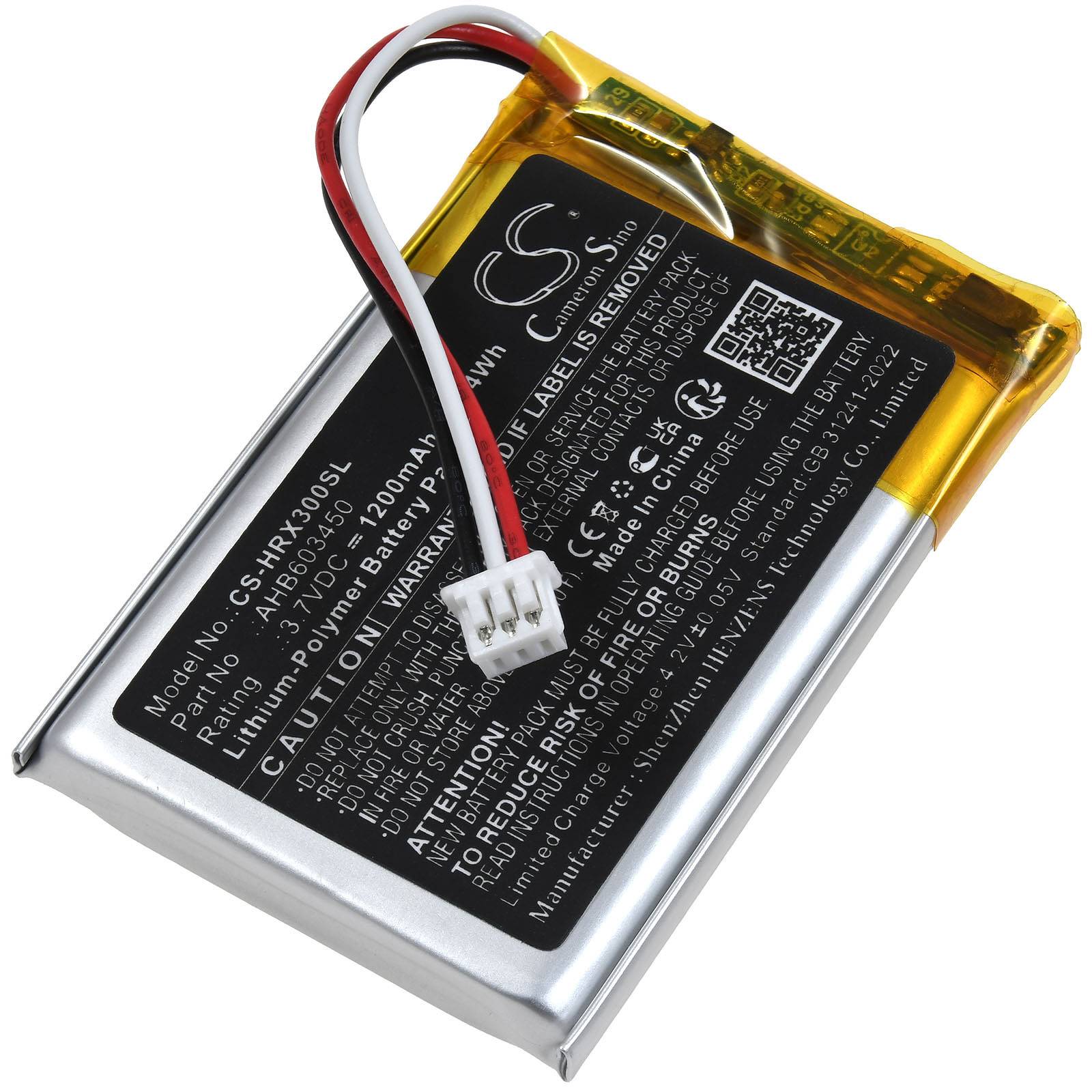 Powery Akku kompatibel mit HyperX Typ AHB603450, 3,7V, Li-Polymer