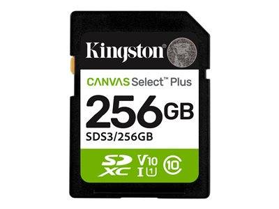 SD Card 256GB Kingston SDXC Canvas Plus Gen3 C10 retail Multimedia-Technik SD Karten
