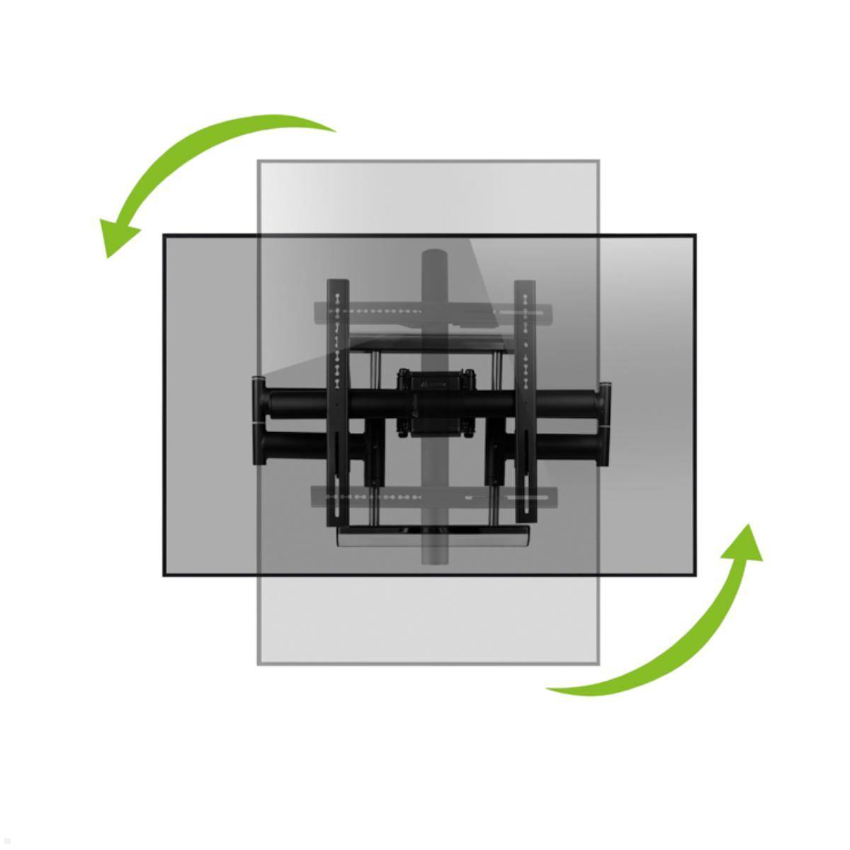 Edbak RMSA2 schwenkbare TV Wandhalterung bis 120kg, Pivot, VESA max. 800x600