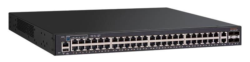 CommScope Ruckus Switch Full Managed Layer3 54 Port • 48x 1 GbE • PoE Budget 370 W • 48x PoE at • 2x 1 GbE • 4x SFP • 19 • ICX7150-48P-4