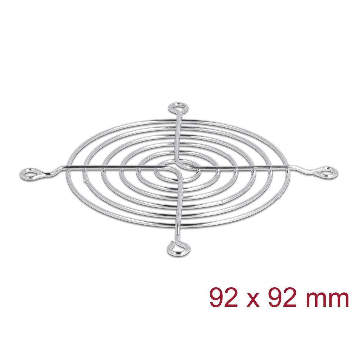 Delock Lüftergitter 92 x 92 mm silber