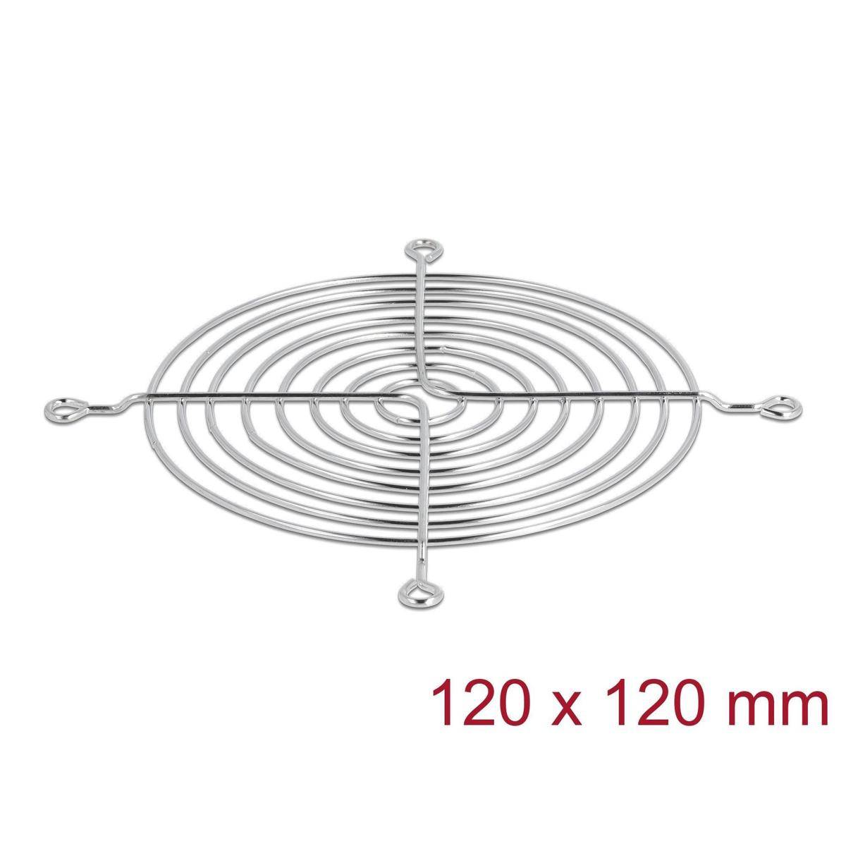 Delock Lüftergitter 120 x 120 mm silber