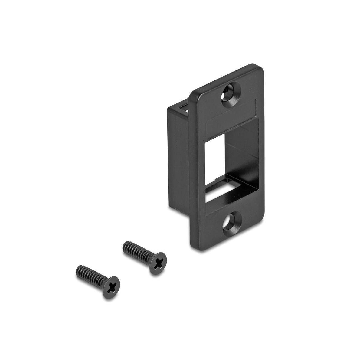 Delock Keystone Halterung für Gehäuse konisch schwarz