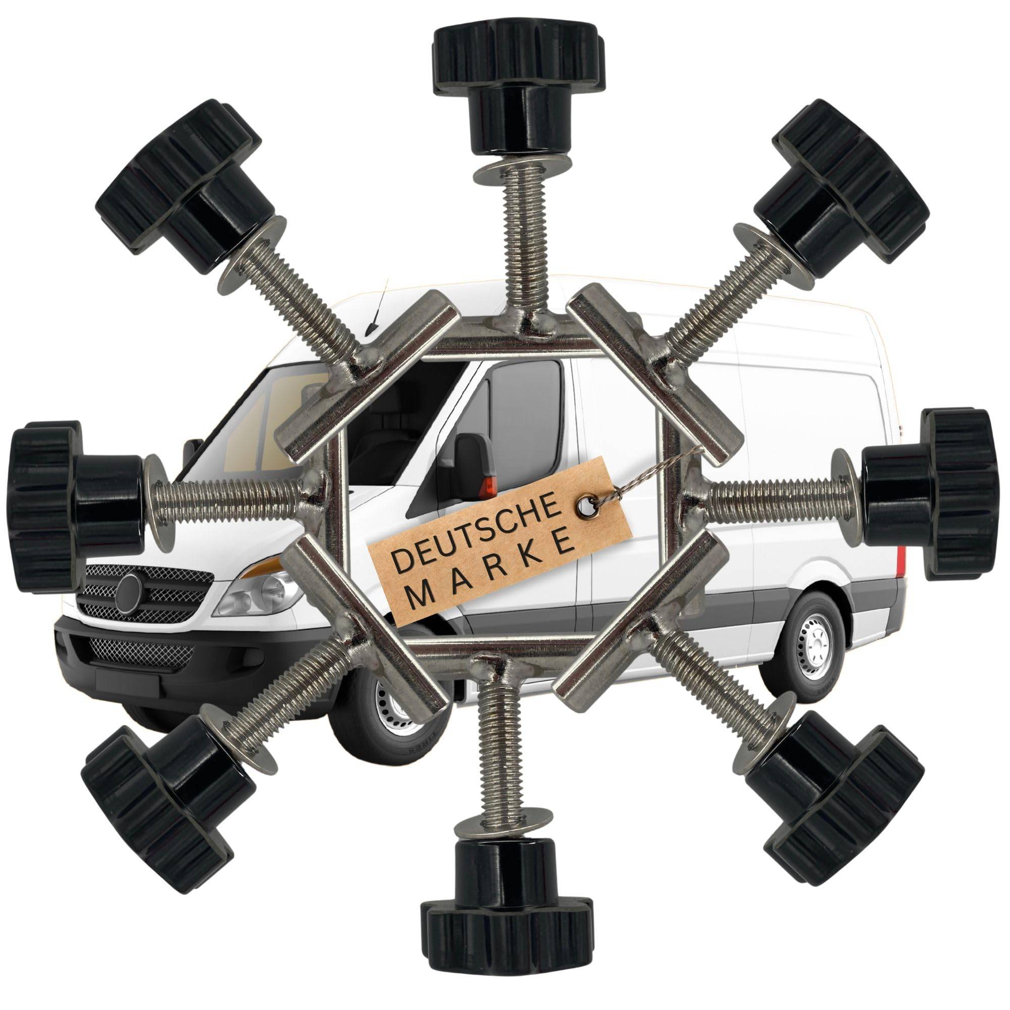 8X Schrauben + Muttern kompatibel mit Mercedes Benz Vito V-Klasse W447 Viano W639 Set Zubehör Führungsschiene Schienenlast Sicherungsschrauben Trans