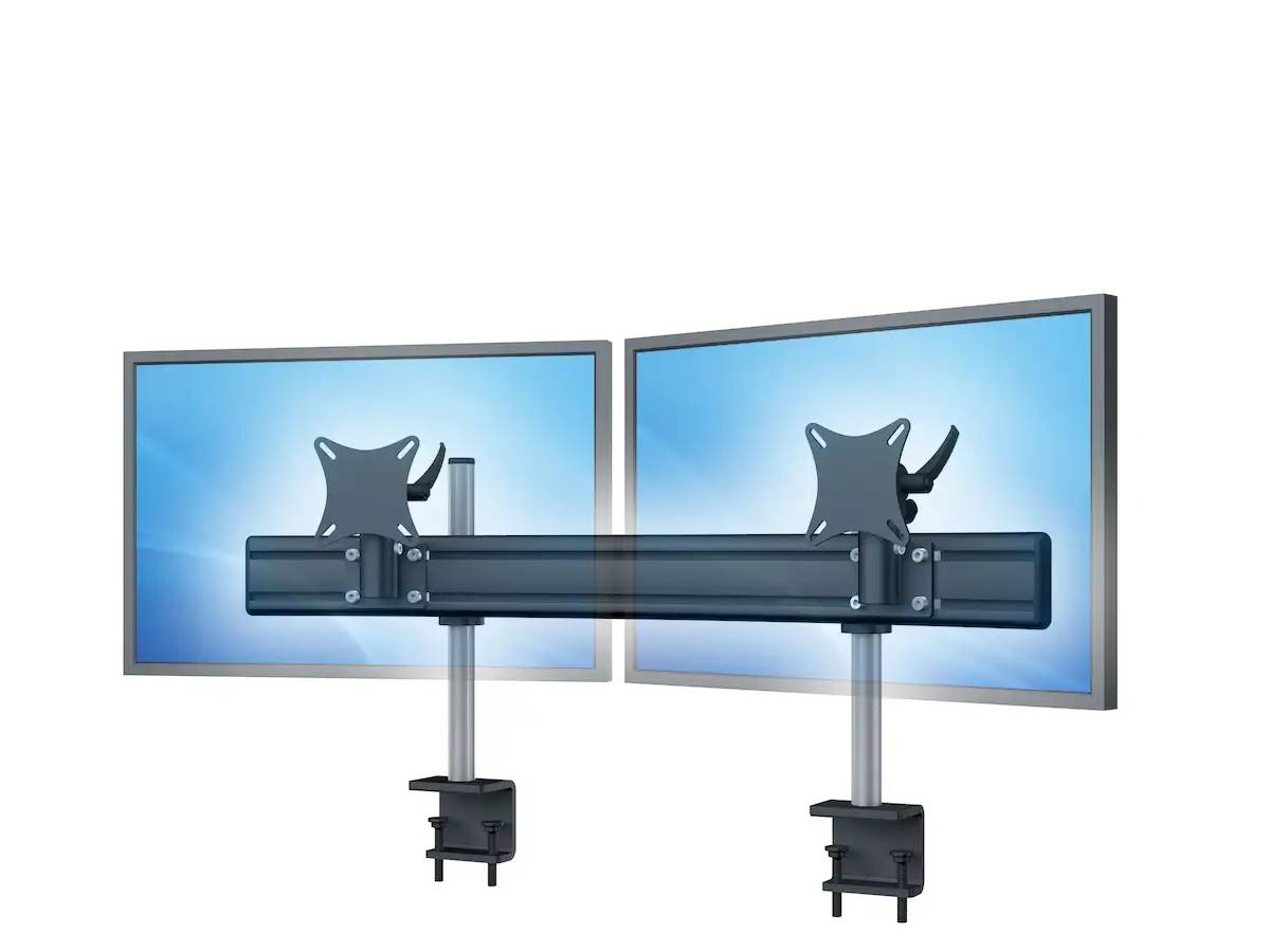 Para System Monitorhalterung für 2 Monitore mit Tisch-Klemme 2er - 25''-32''