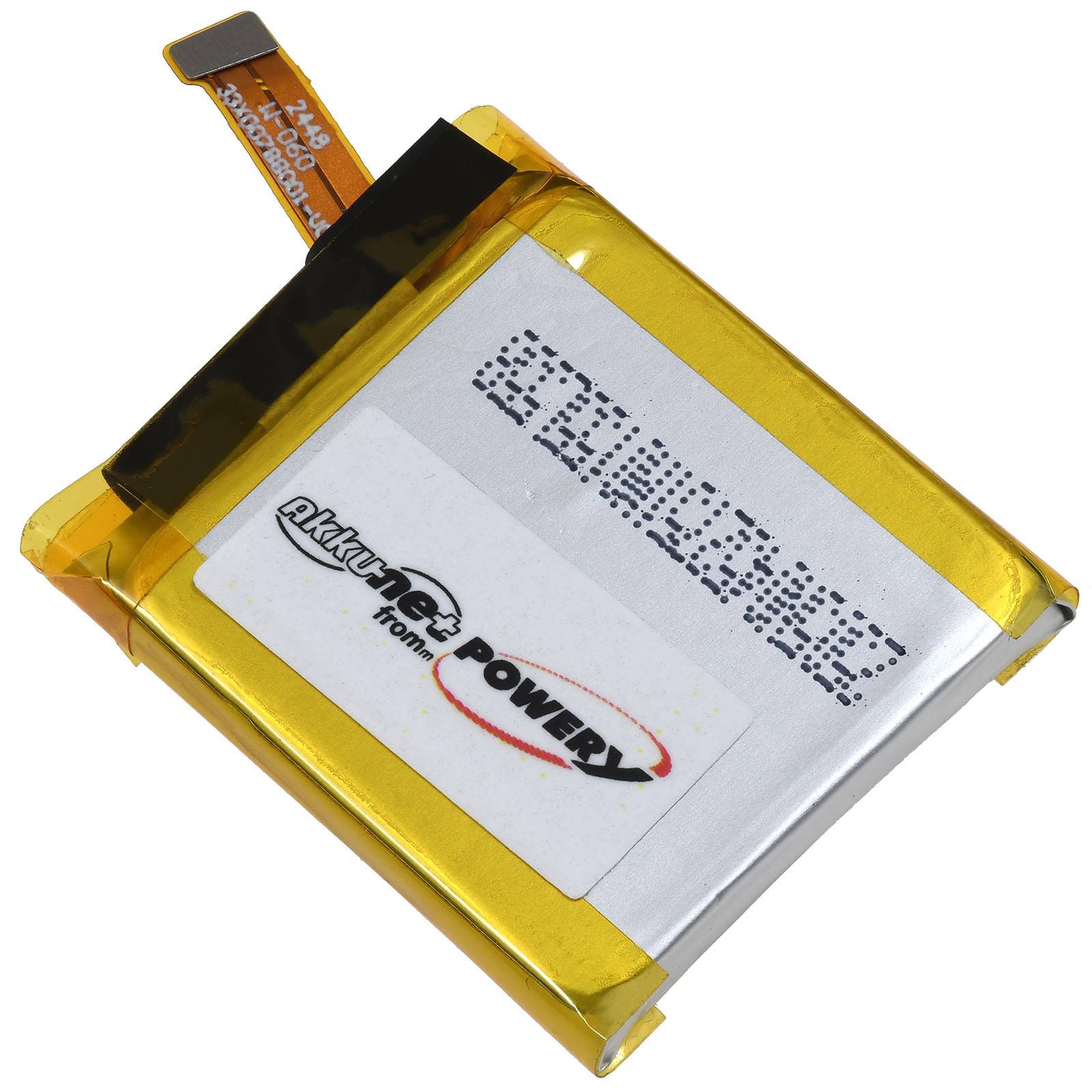 Powery Akku passend für Smartwatch Fossil Q Explorist Gen3 Armani ART5004 Diesel DZT2002 Typ APP00222, 3,8V, Li-Polymer