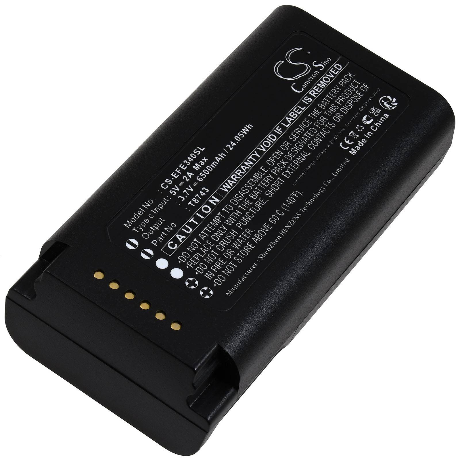 Powery Akku kompatibel mit eufy Typ T8743, 3,7V, Li-Ion