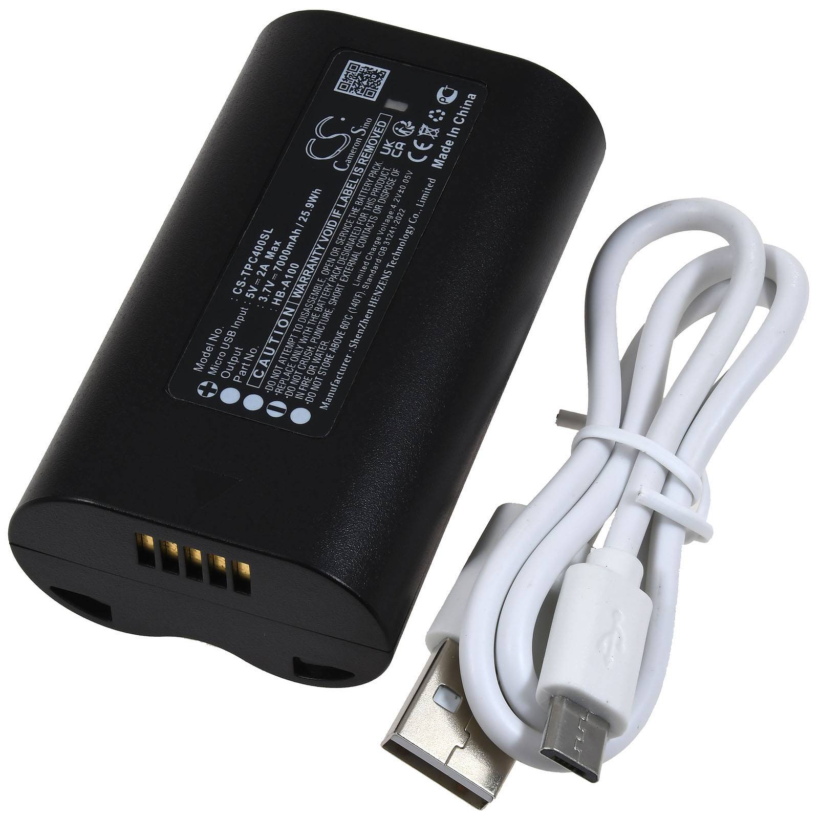 Powery Akku passend für Überwachungskamera Home Security TP-Link Tapo C400 Tapo C420 Typ HB-A100, 3,7V, Li-Polymer