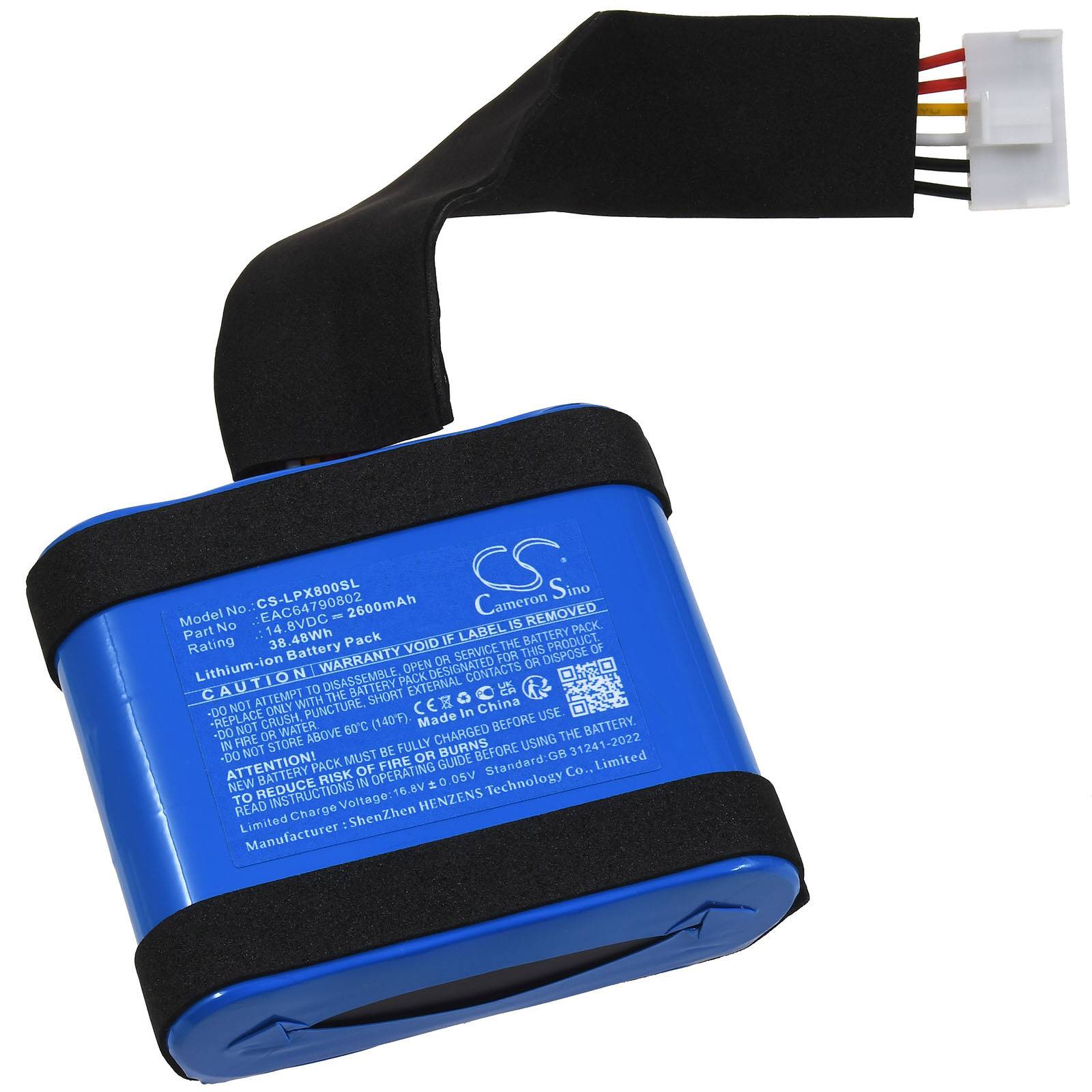 Powery Akku passend für Lautsprecher LG XBoom XG8T Typ IBA027GA, 14,8V, Li-Ion