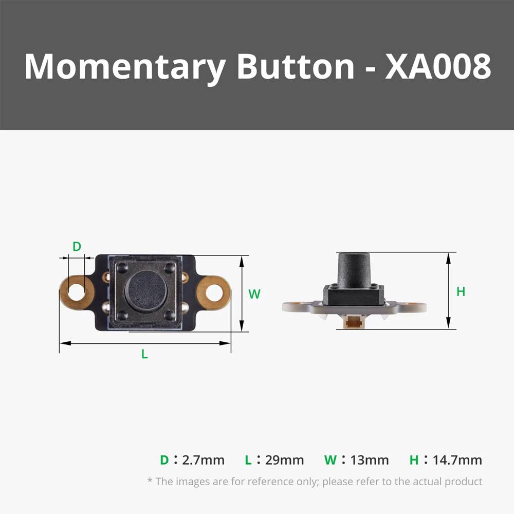 Bambu Lab Cyberbrick Momentary Button Module with 2Pin SH1,0 Connector(1PCS) – XA008