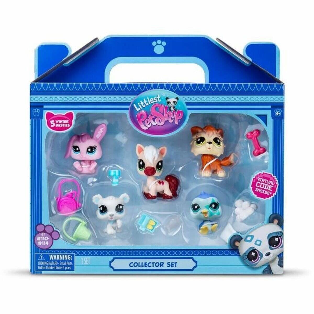 Hasbro Littlest Pet Shop LPS-Set Wintertü cher, 5-teilig