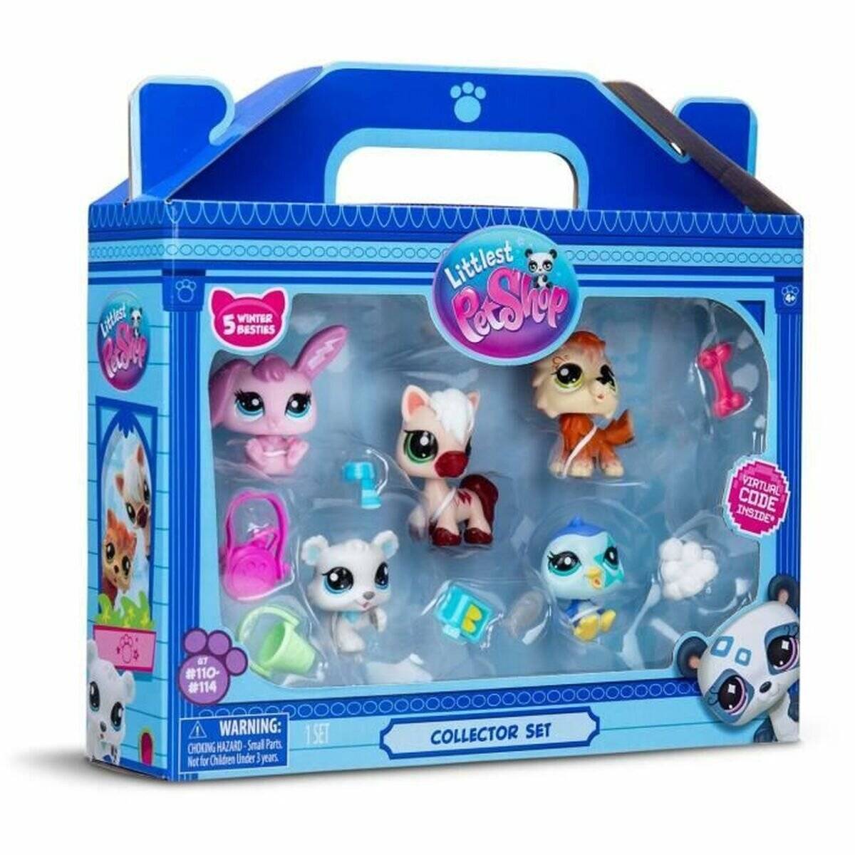 Hasbro Littlest Pet Shop LPS-Set Wintertü cher, 5-teilig
