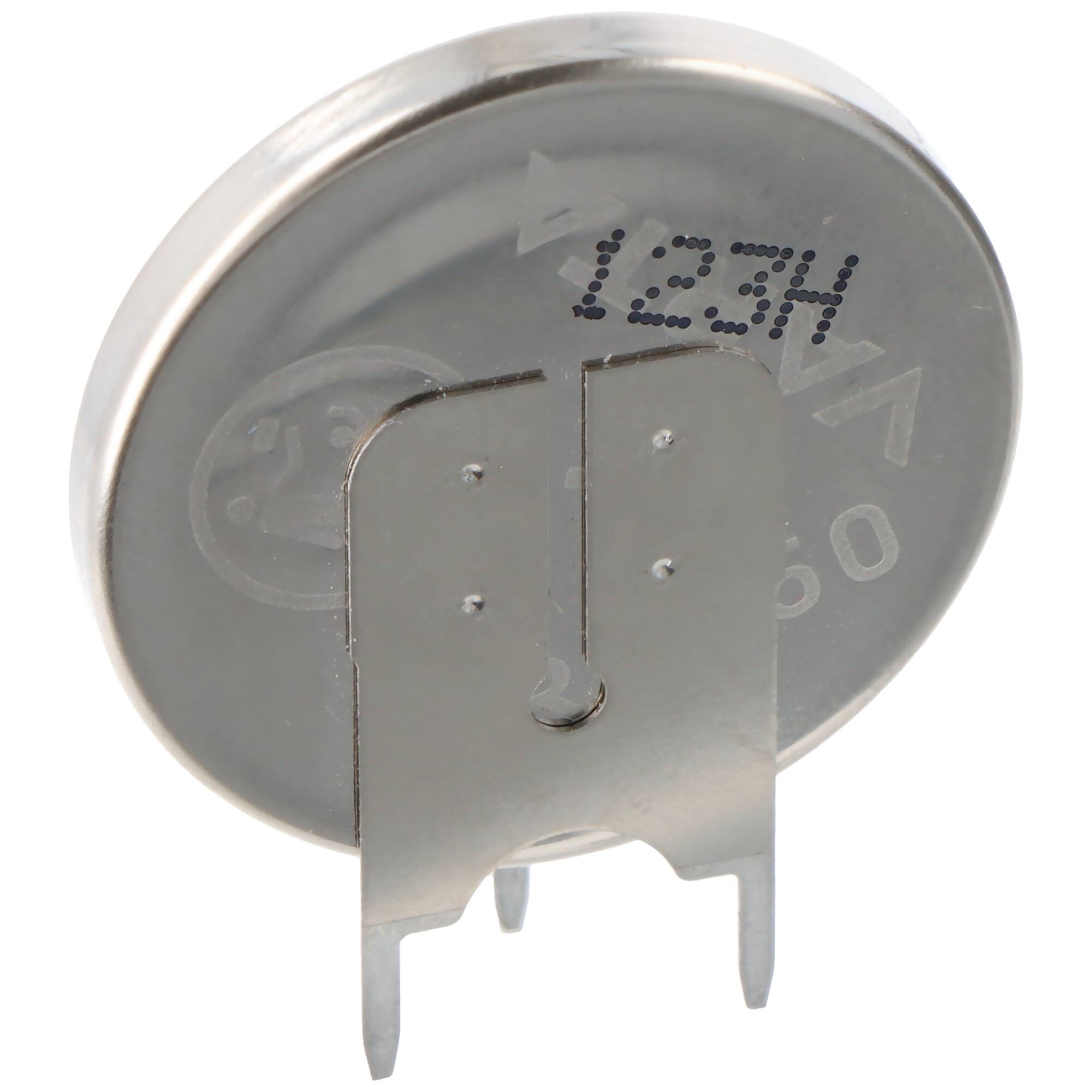 Lithium Batterie CR2450, CR2450SLF, mit Printkontakte stehend, 3 Volt