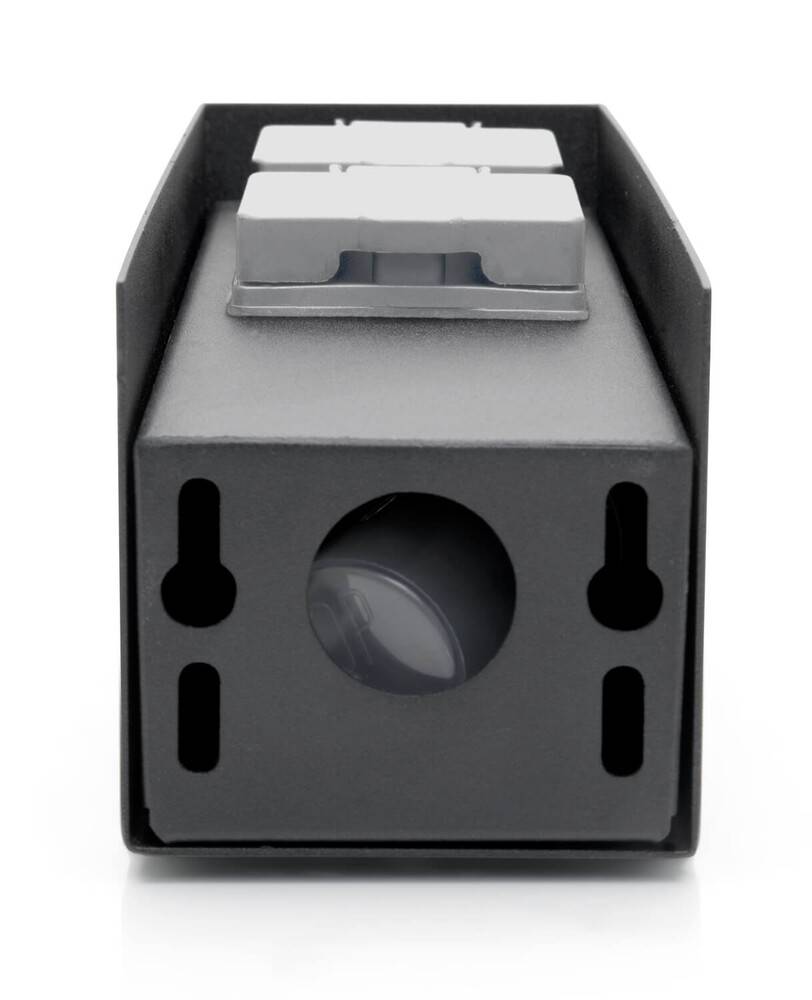 LED Universum Außensteckdose 2 Steckplätze anthrazit