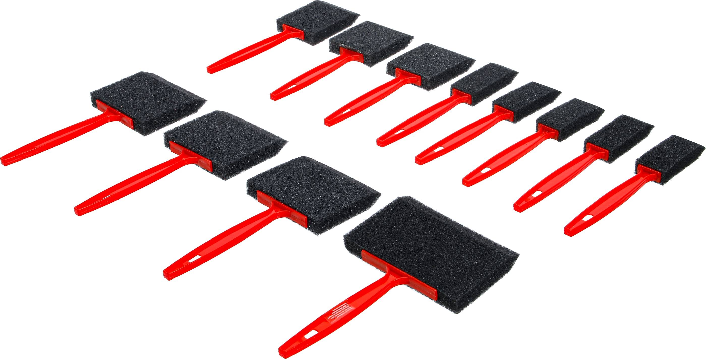 BGS TECHNIC Schaumstoff-/Schwamm-Pinsel-Satz, 12-teilig