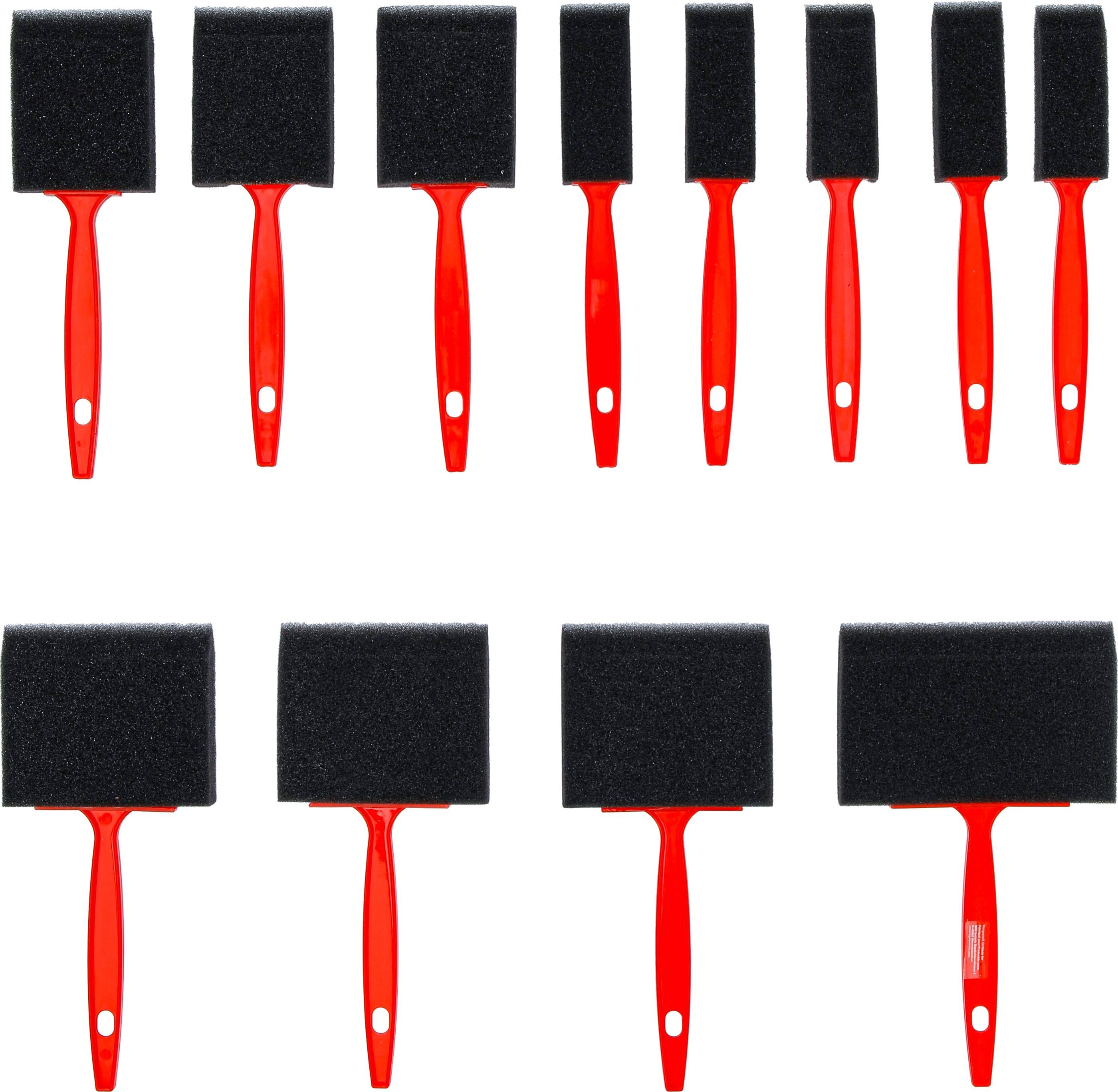BGS TECHNIC Schaumstoff-/Schwamm-Pinsel-Satz, 12-teilig