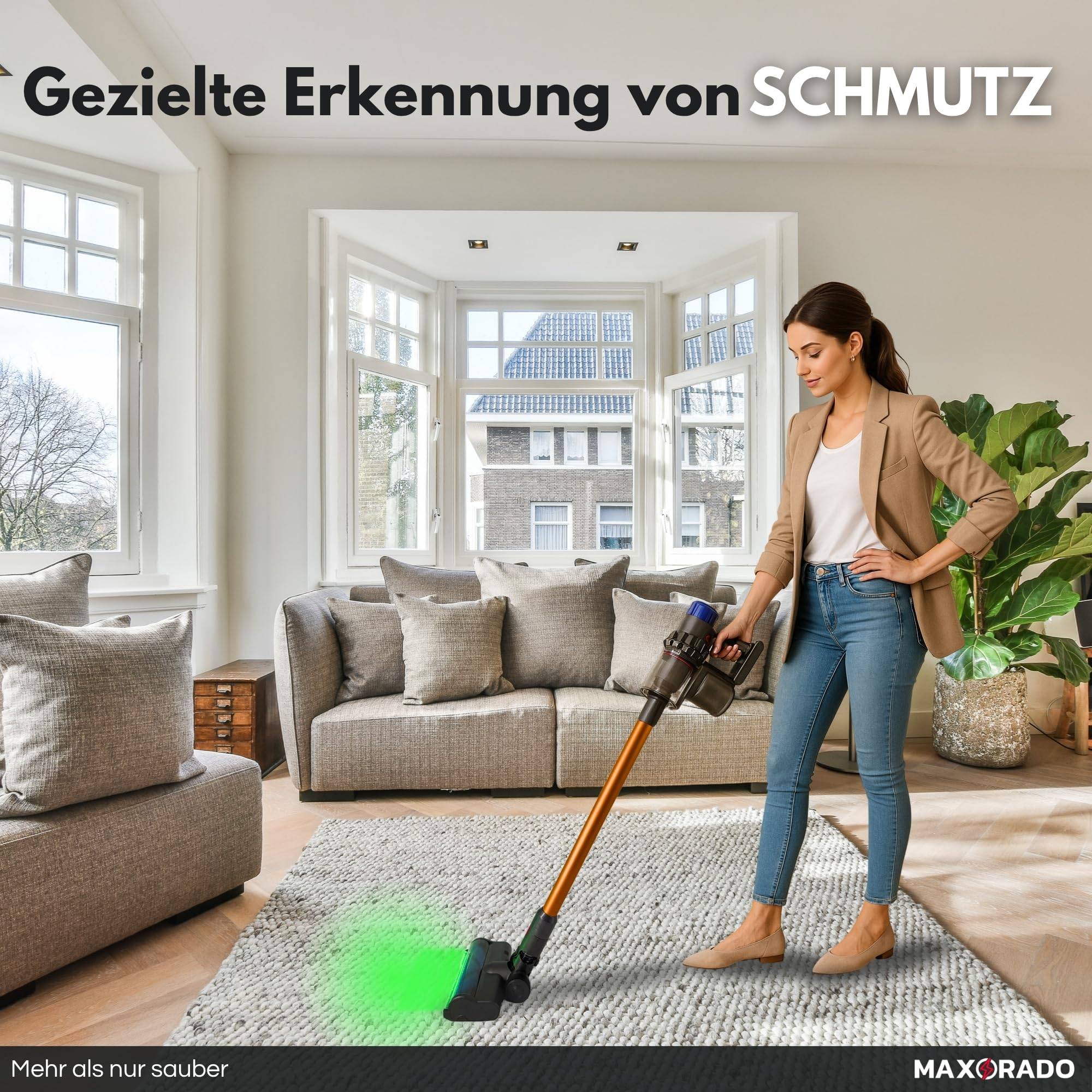 Turbodüse für Dyson V7 V8 V10 V11 V15 LED beleuchtet Staubsauger Düse Bodendüse Teppich Parkett