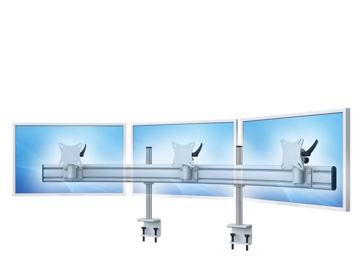 Para System Monitorhalterung für 3 Monitore mit Tisch-Klemme 3er - 25''-32''