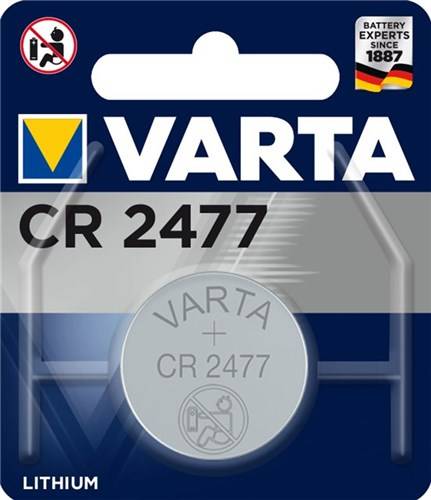 10X Varta 40866 Professional Electronics CR2477 (6477) - Lithium-Knopfzelle, 3 V