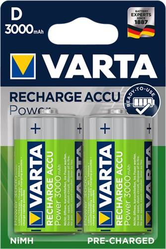 10X Varta 48272 Ready to Use D (Mono)/HR20 (56720) - 3000 mAh - LSD-NiMH Akku (Ready-to-Use), 1,2 V