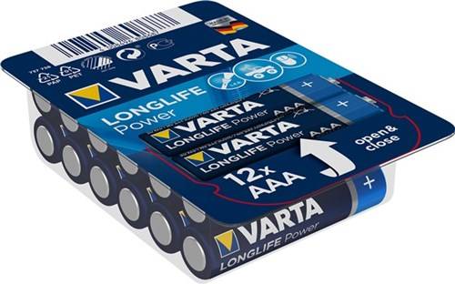 24X Varta 40881 Longlife Power LR03/AAA (Micro) (4903), 12 Stk. Box - Alkali-Mangan Batterie (Alkaline), 1,5 V