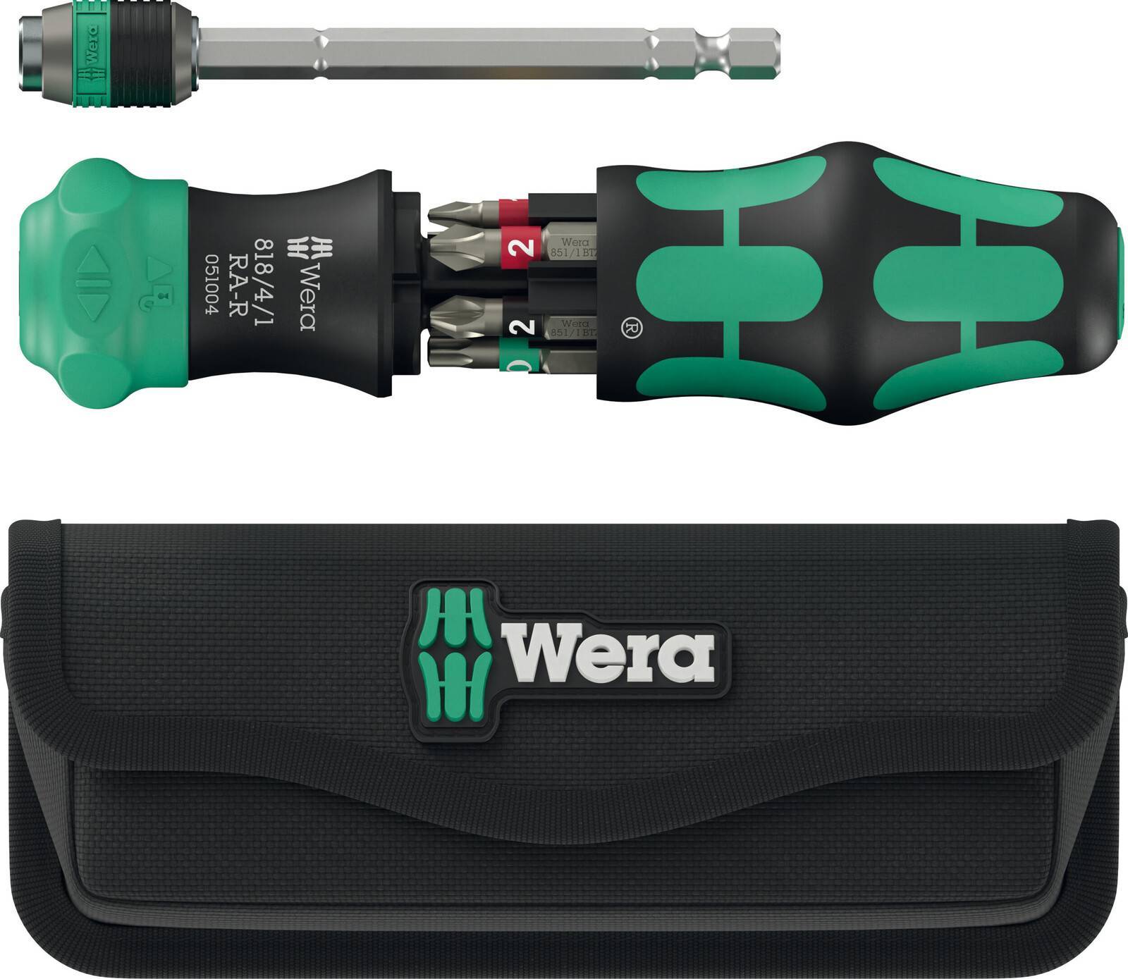 Wera Kraftform Kompakt 20 RA-R Handratsche mit Tasche 6-teil Multimedia-Technik Werkzeug