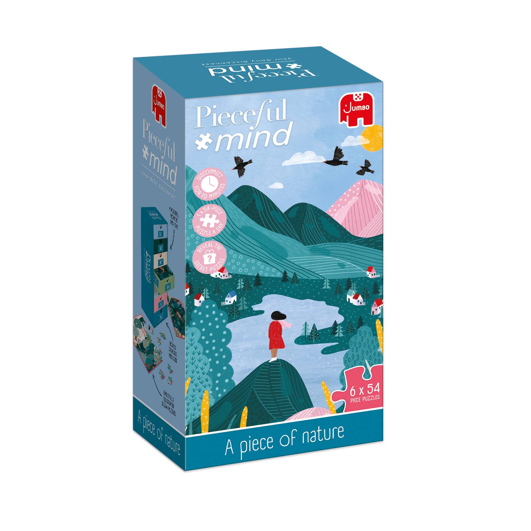 Pieceful mind, Ein stück Natur, 6x 54 Teile Puzzle