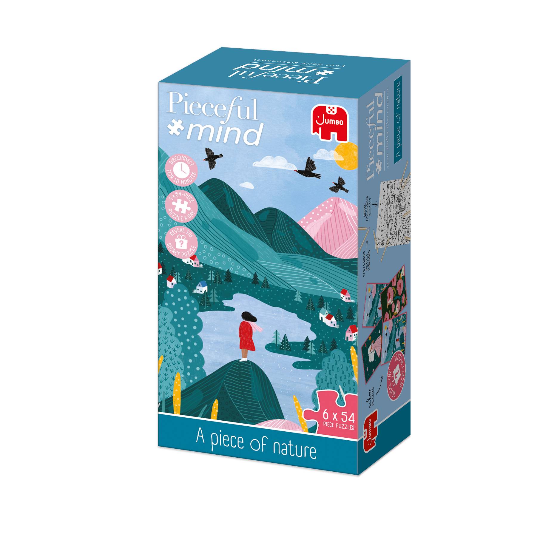 Pieceful mind, Ein stück Natur, 6x 54 Teile Puzzle