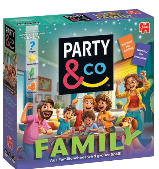Jumbo Spiele 1110100306, Party & Co Family, Partyspiel, Deutsche Ausgabe