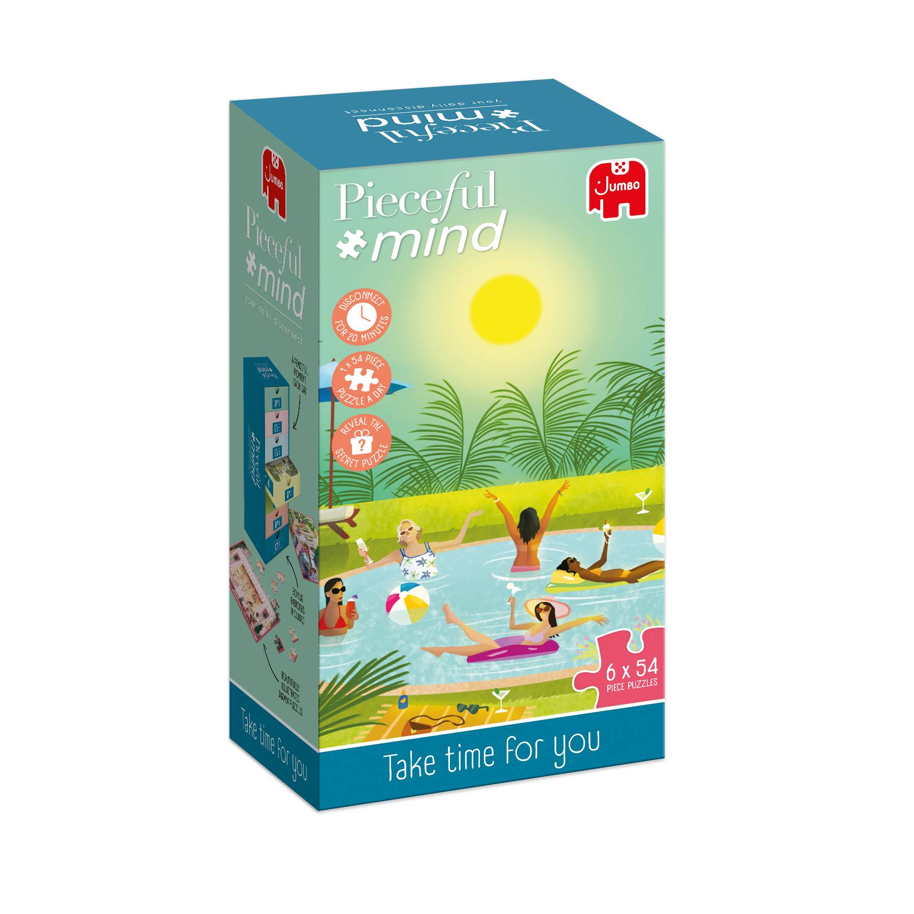 Pieceful mind, Nimm dir Zeit für dich, 6x 54 Teile Puzzle